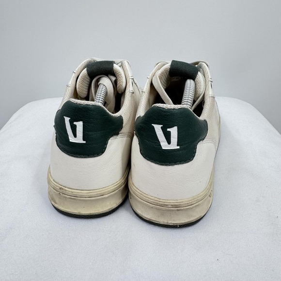 Vuori Clae Shoes Mens Size 6 White Green Low Top Sneakers Casual Mesh Leather - Picture 3 of 9